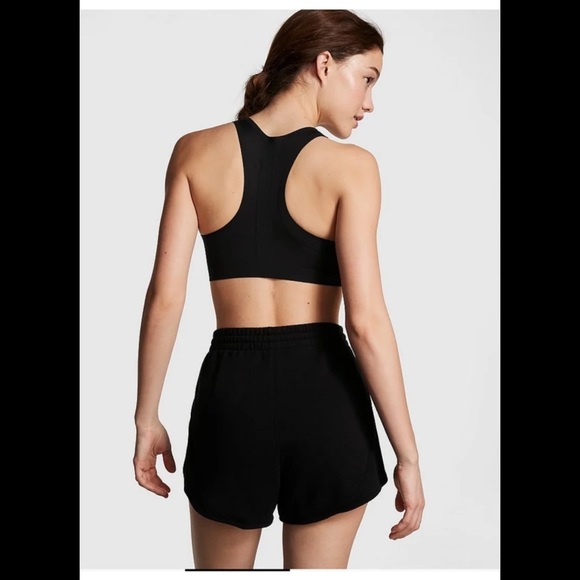 NWT: Victoria’s Secret PINK Ivy Fleece Curved Hem Shorts: Medium - Picture 6 of 6